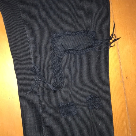 Gap Distressed Black Girlfriend Jeans - Picture 5 of 5
